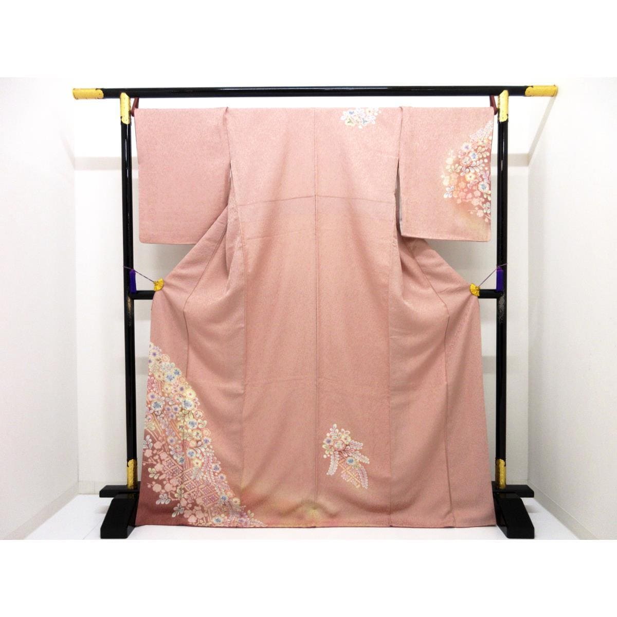 訪問着　友禅加工絞り入　ボカシ染