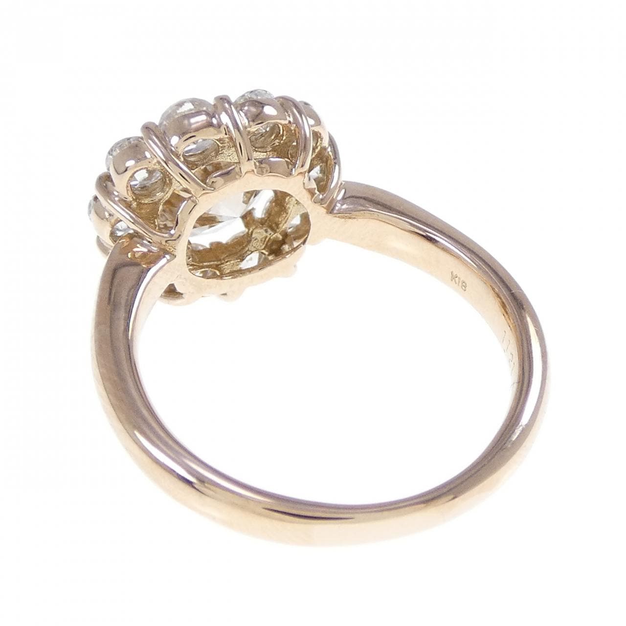 K18PG ダイヤモンド リング 1.121CT