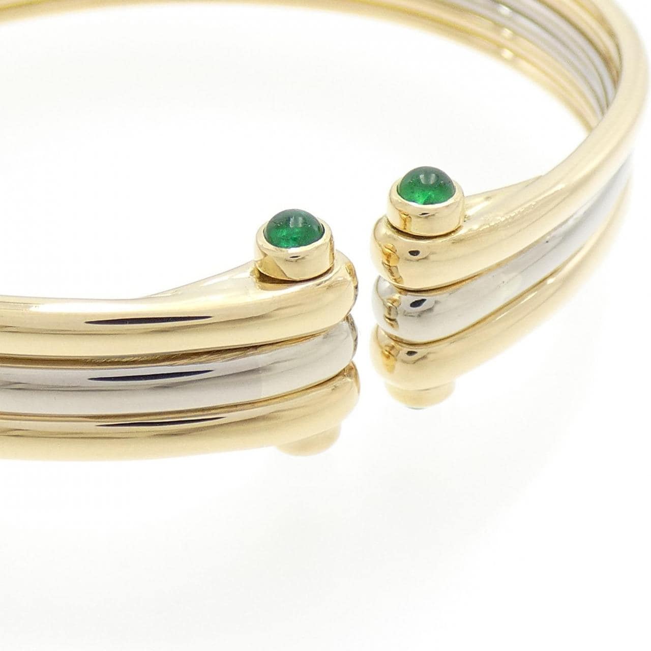 【ヴィンテージ】ヴァンクリーフ&アーペル エメラルド バングル 0.44CT