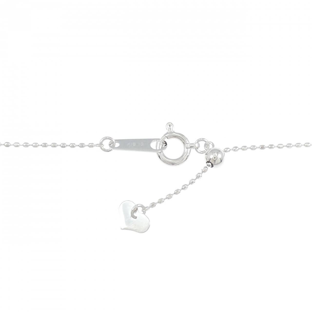 K18WG ダイヤモンド ネックレス 0.134CT