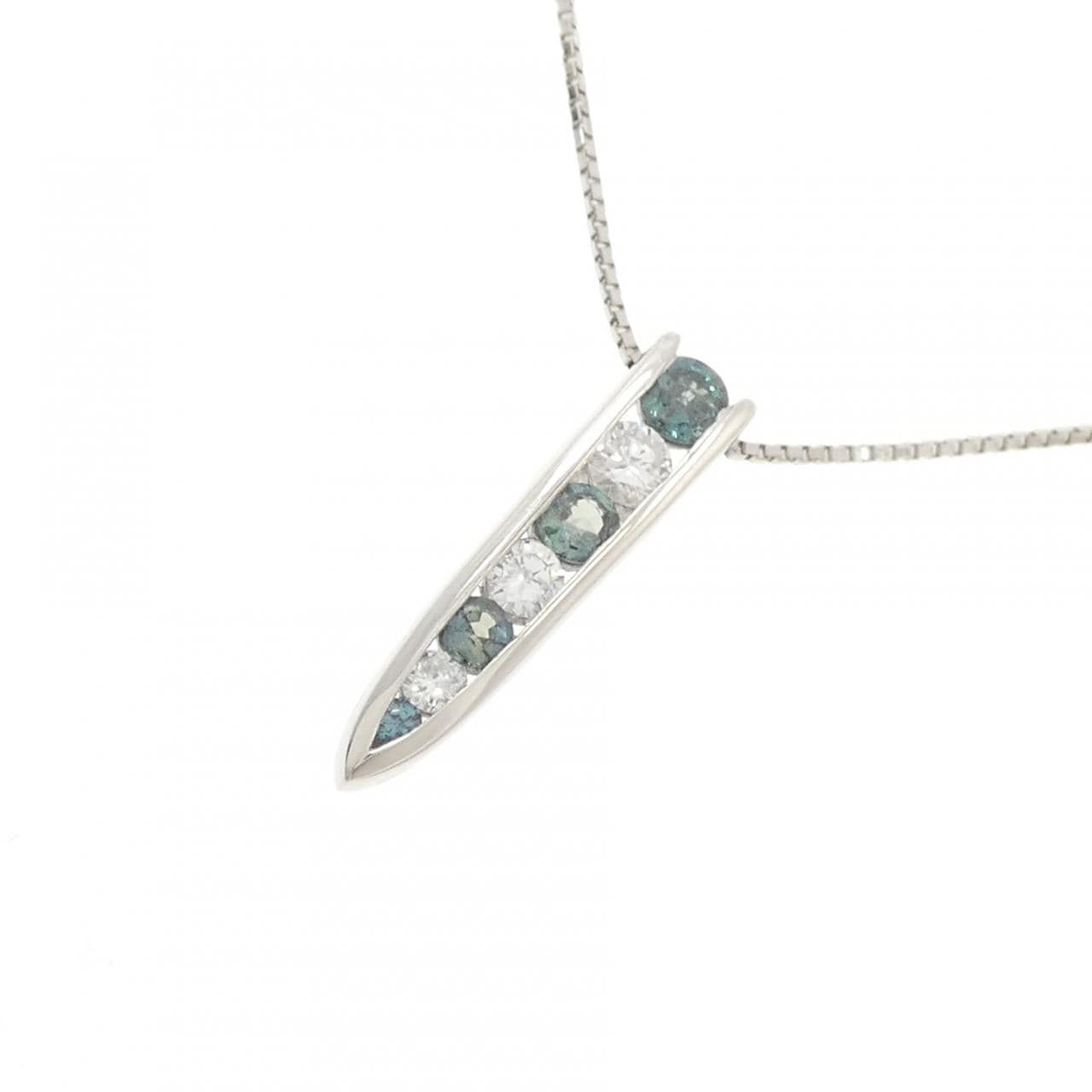PT900/PT850 アレキサンドライト ネックレス 0.37CT