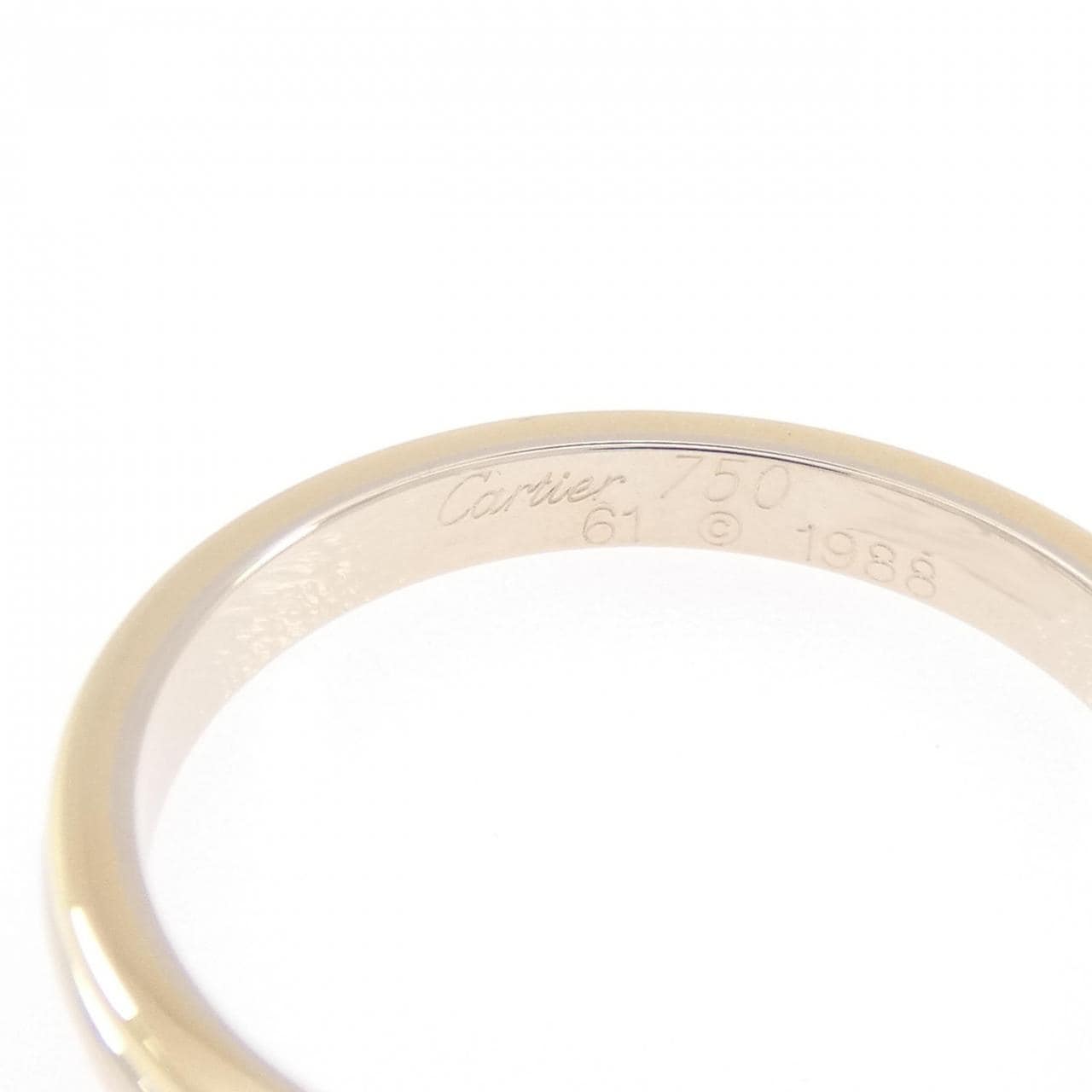 カルティエ スリーゴールドウェディング リング