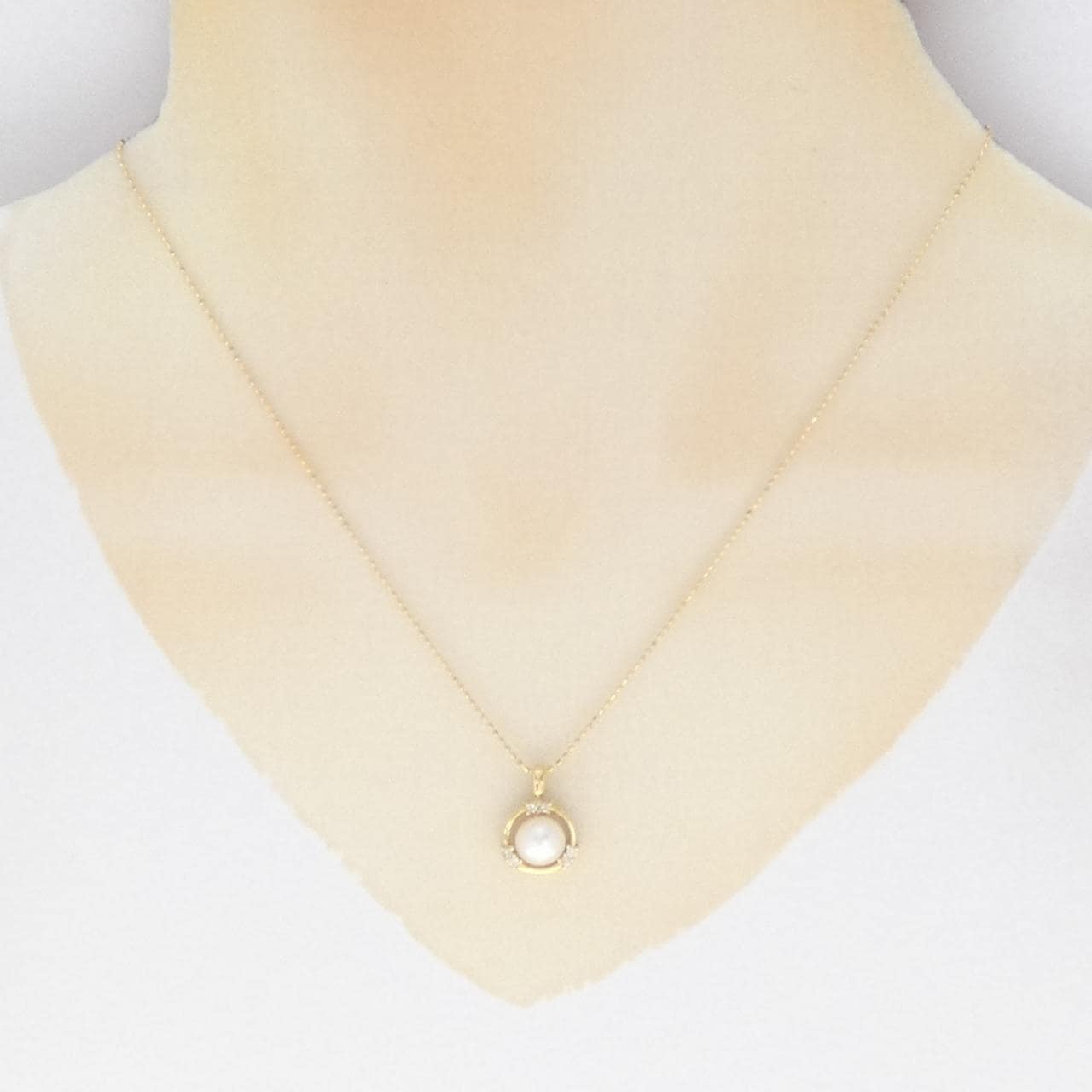 K18YG アコヤパール ネックレス 6.8mm