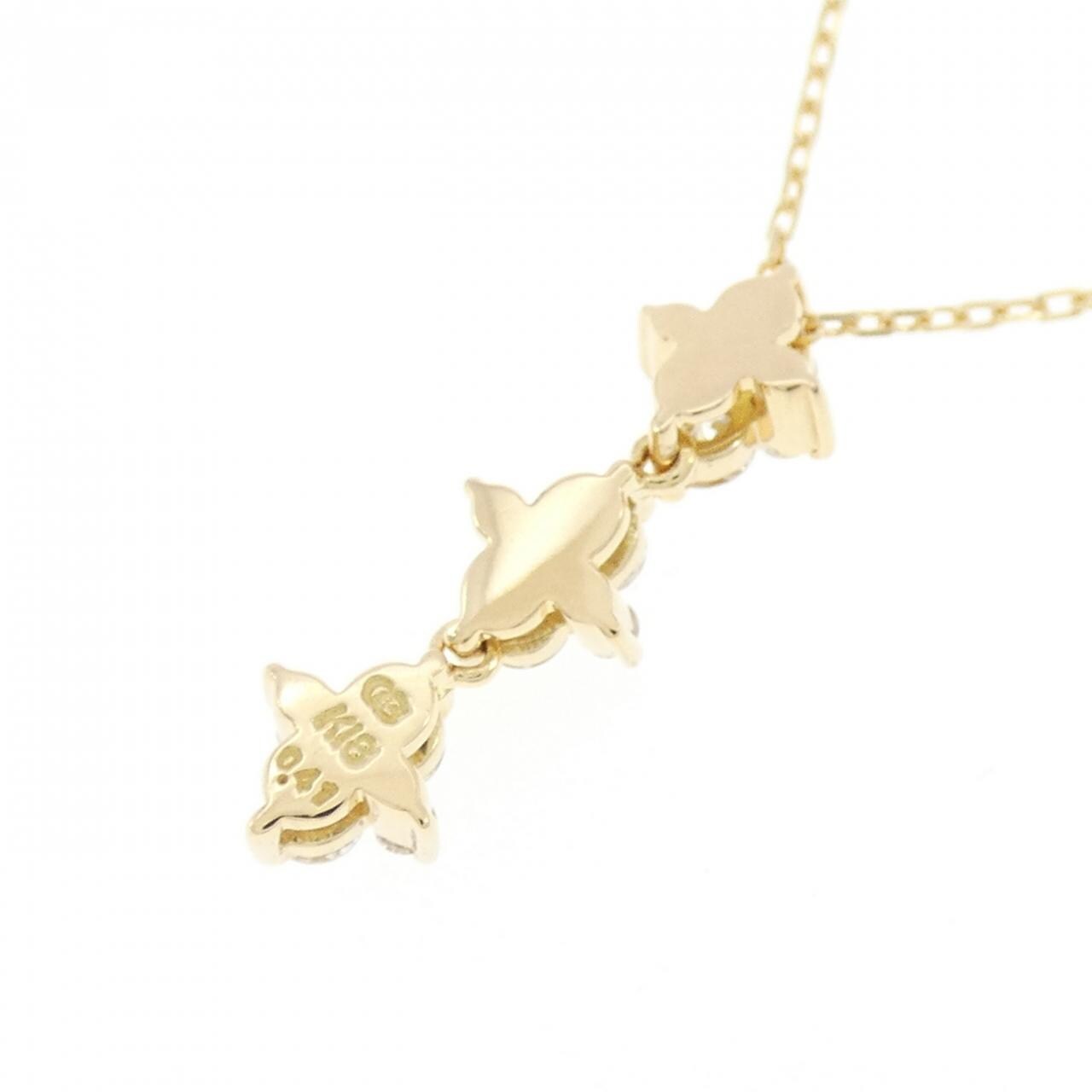 K18YG ダイヤモンド ネックレス 0.41CT