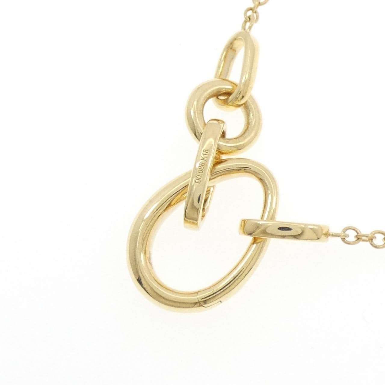 K18YG ダイヤモンド ネックレス 0.086CT