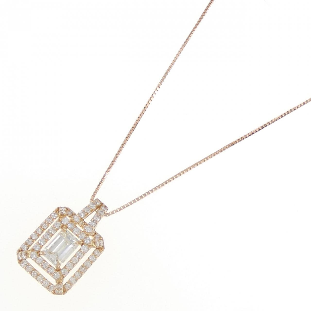 K18PG ダイヤモンド ネックレス 0.685CT
