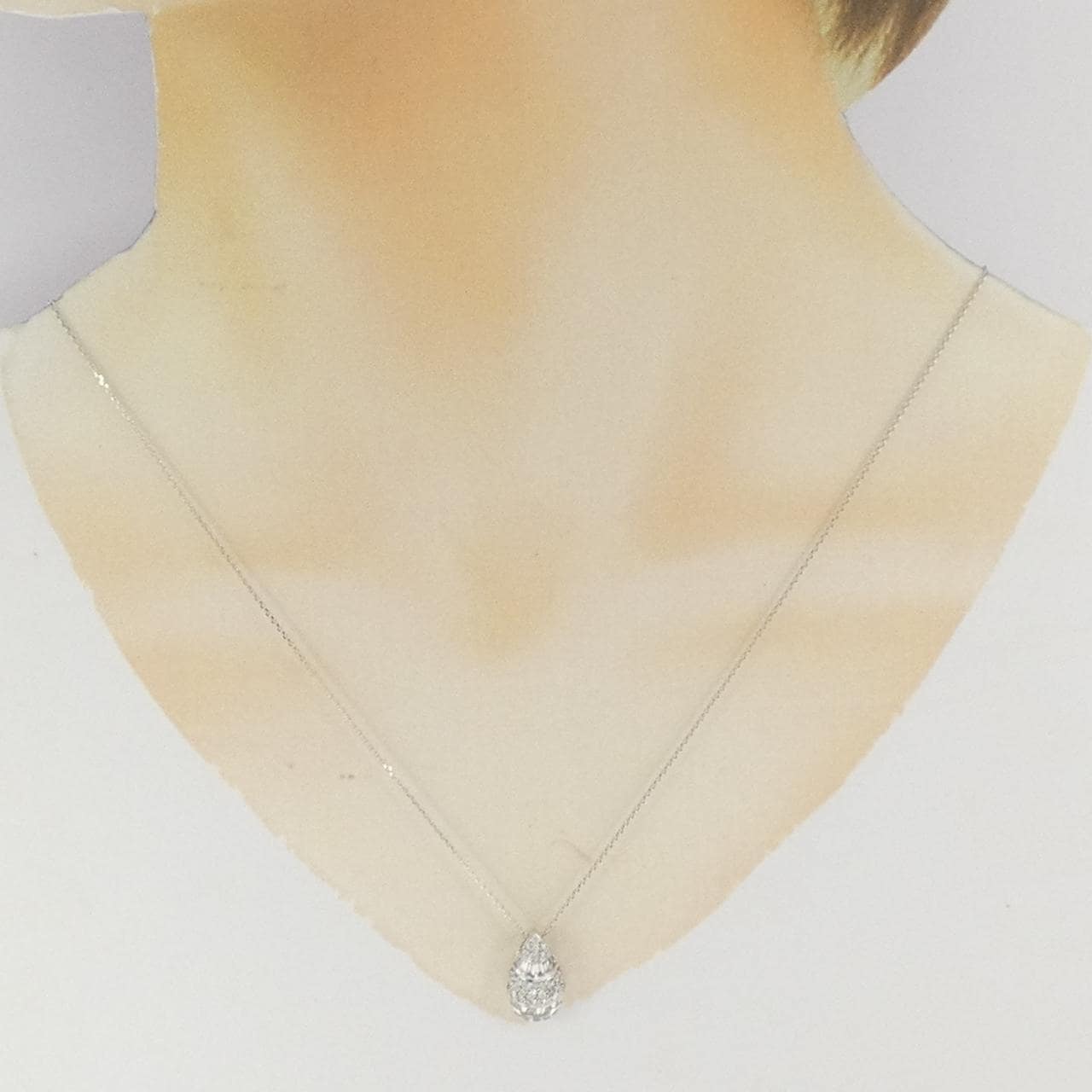 K18WG ダイヤモンド ネックレス 0.57CT
