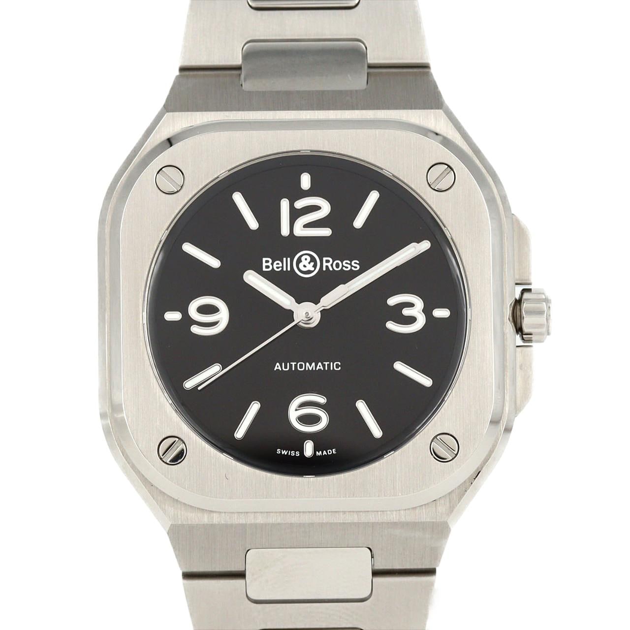 【新品】ベル&ロス BR05ブラックスティール BR05A-S-BL-ST/SST SS 自動巻