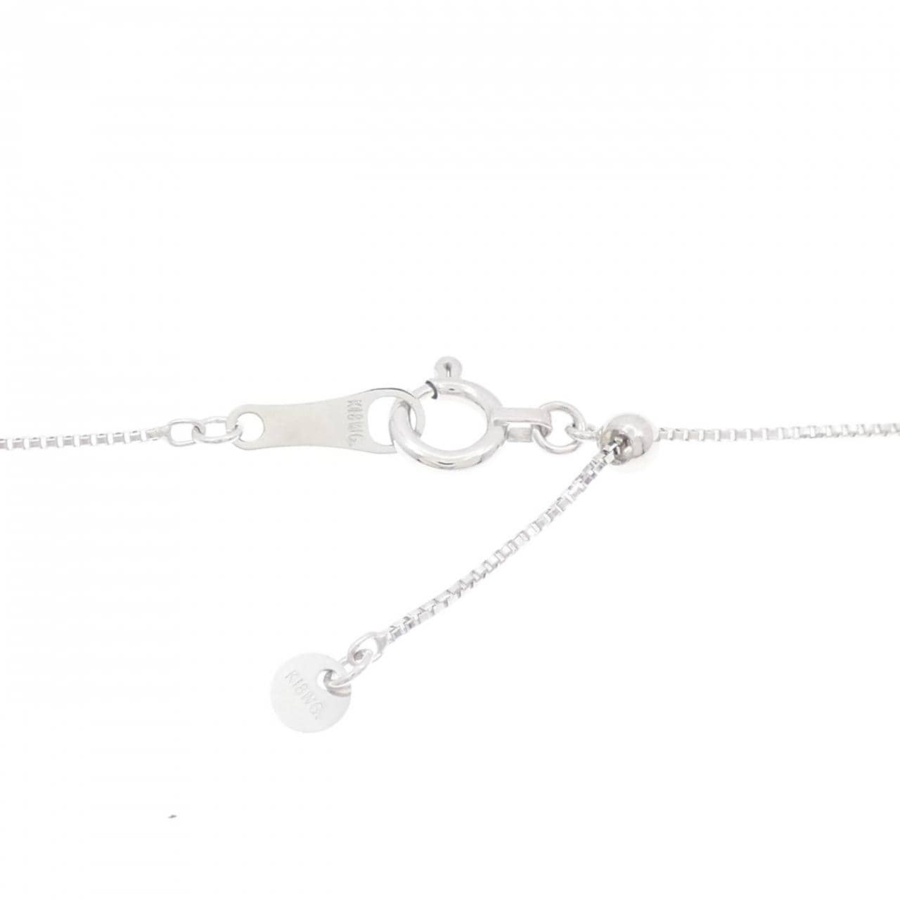 K18WG ダイヤモンド ネックレス 0.30CT