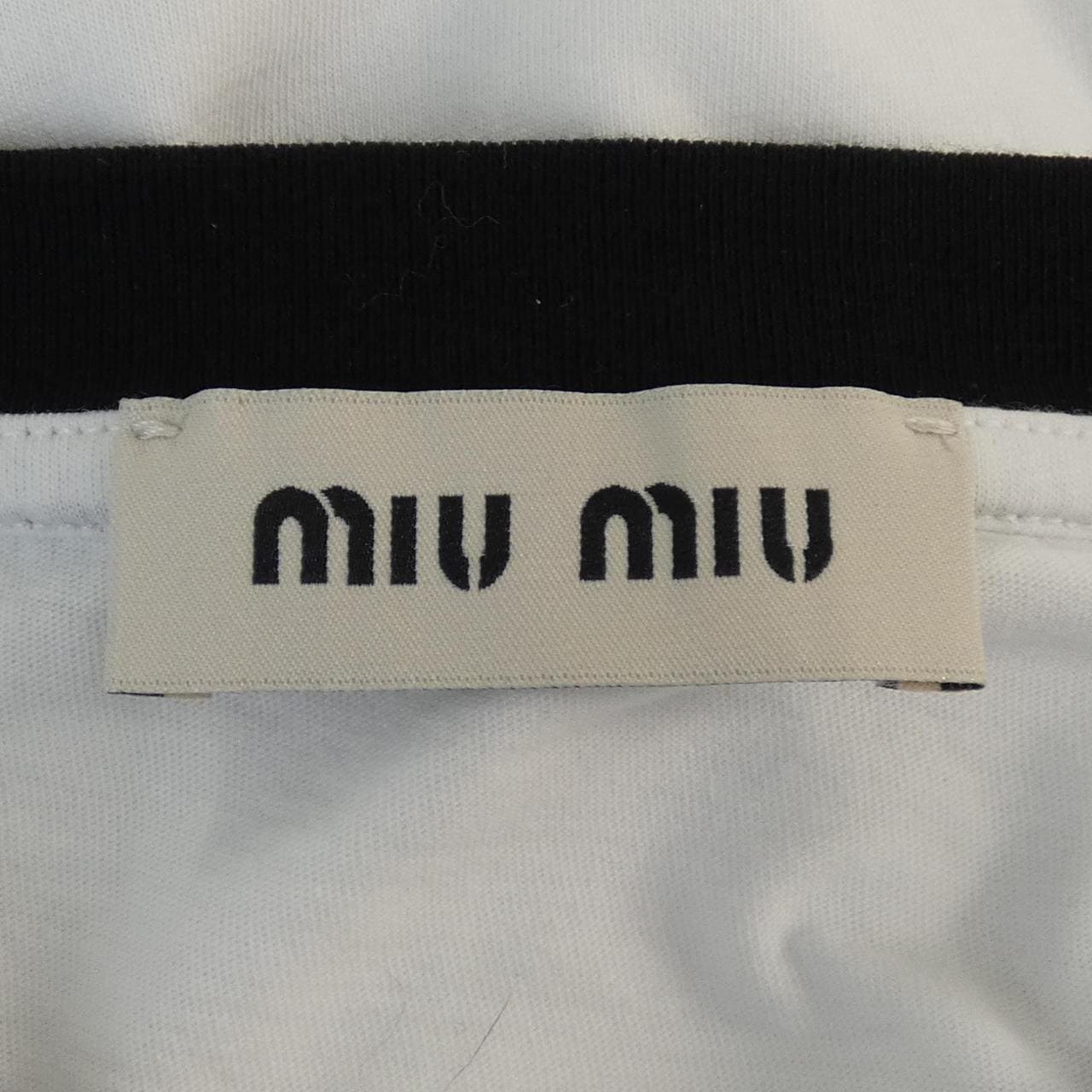 ミュウミュウ MIU MIU MIU MIU ロゴ MJN522 SOOO 14EL Tシャツ
