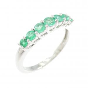 PT950 エメラルド リング 0.40CT