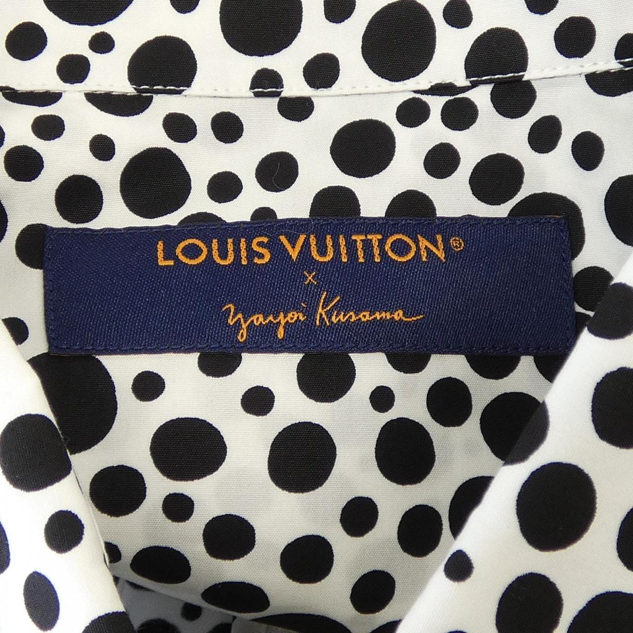 ルイヴィトン LOUIS VUITTON LV×YKインフィニティドットプリンテッドジップドシャツ HOS30WV29 草間彌生 ジャケット