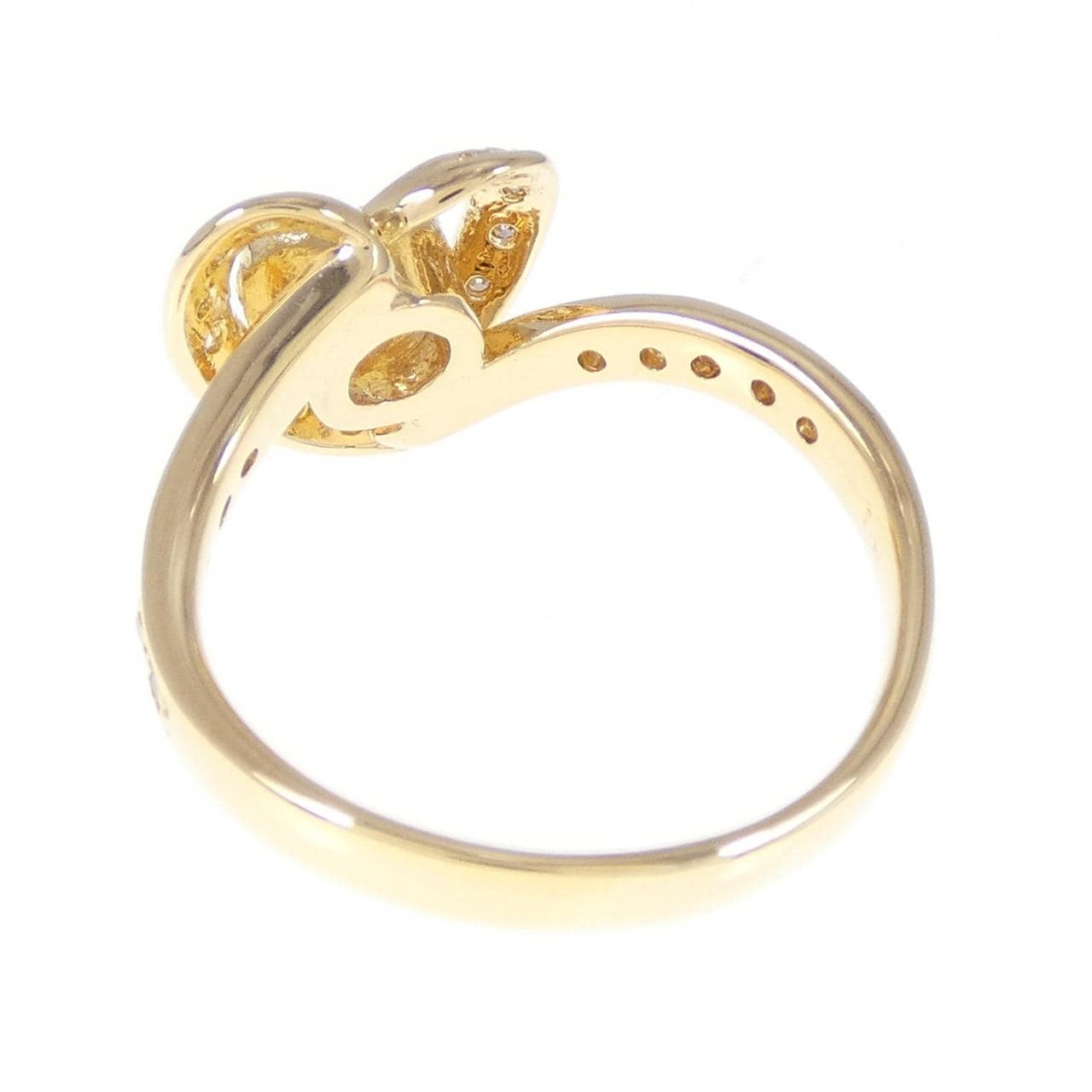 K18YG ハート ダイヤモンド リング 0.367CT
