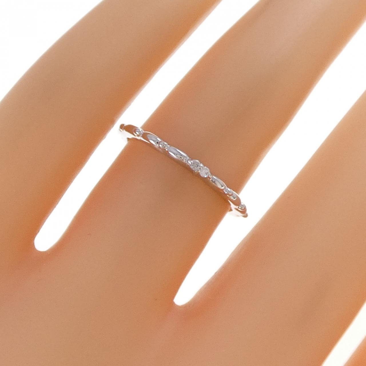 アガット ダイヤモンド リング 0.01CT