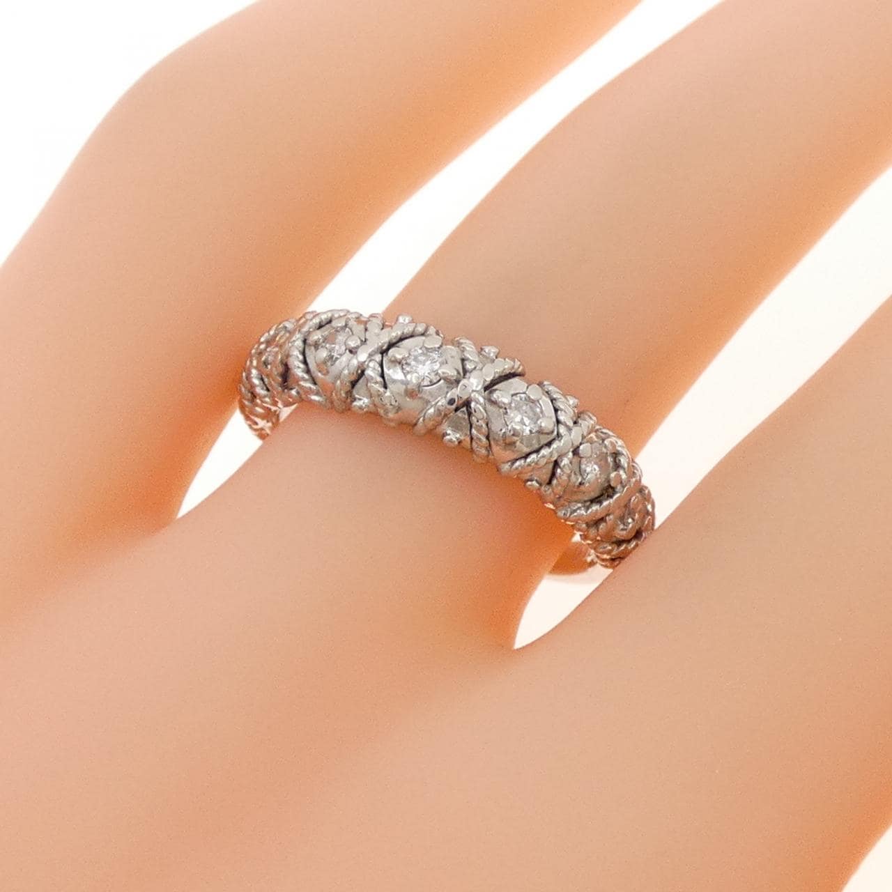 PT900 ダイヤモンド リング 0.18CT