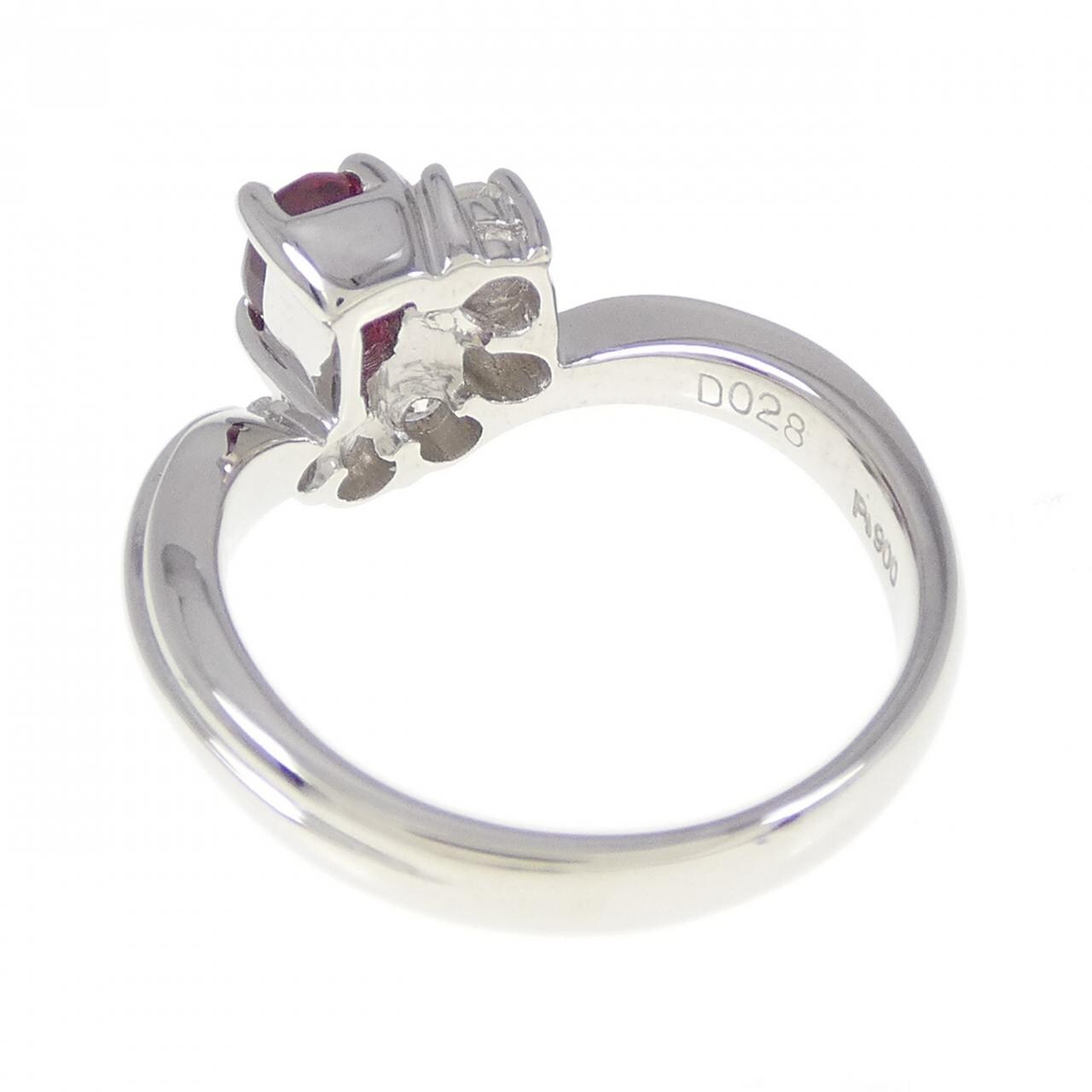 PT900 ルビー リング 0.47CT