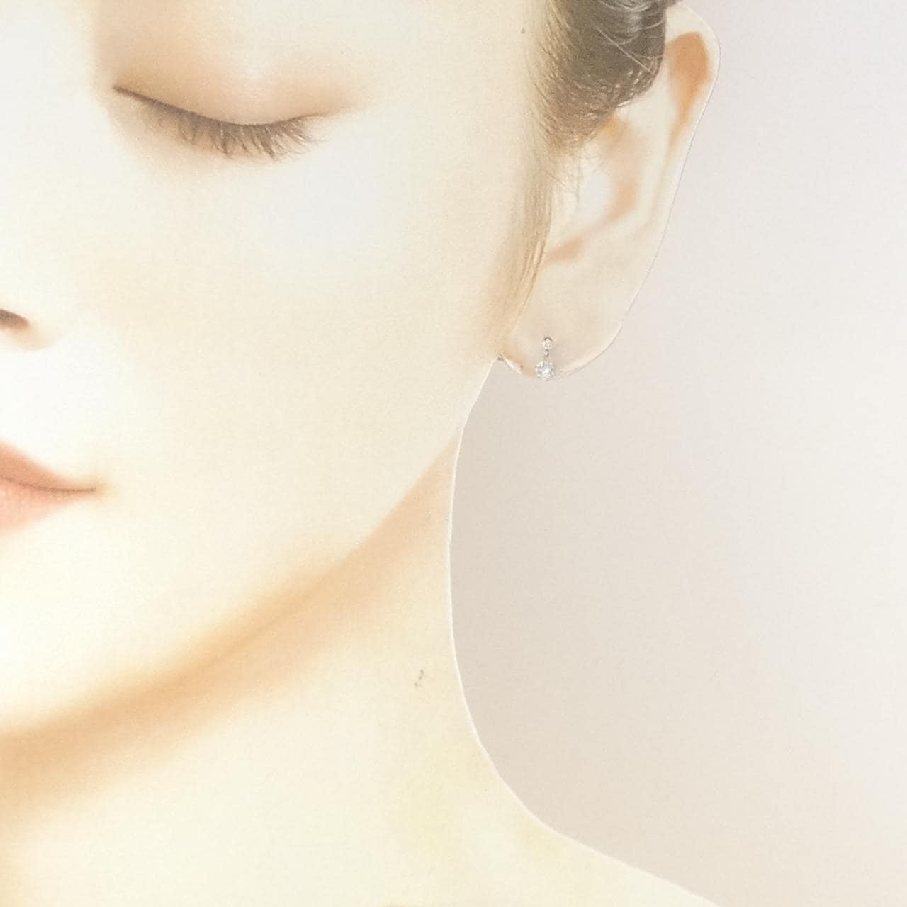 PT900 ダイヤモンド ピアス 0.30CT