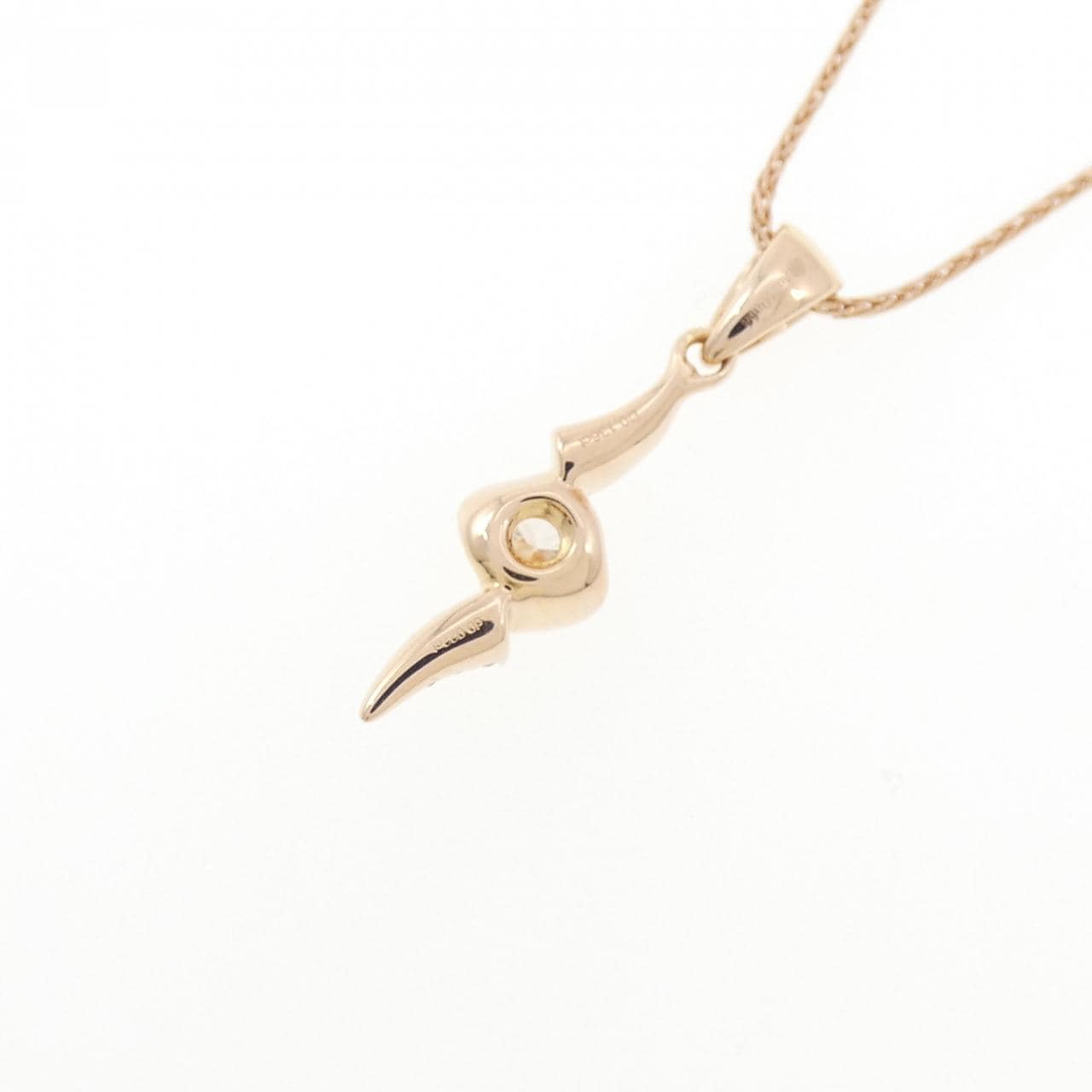 750PG ダイヤモンド ネックレス 0.136CT