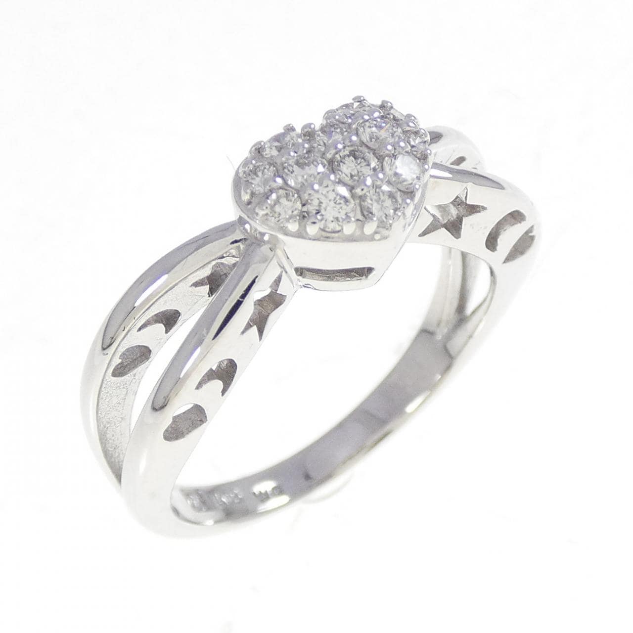 ポンテヴェキオ ハート リング 0.21CT