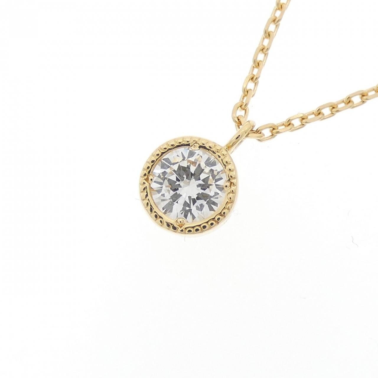 K18YG ダイヤモンド ネックレス 0.411CT