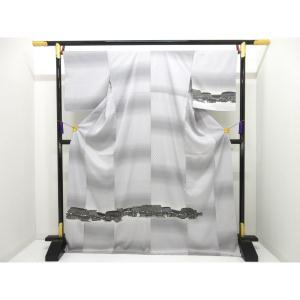 訪問着　花織　友禅加工