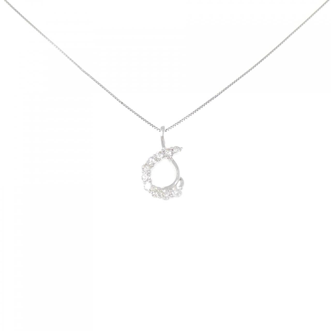 K18WG ダイヤモンド ネックレス 0.50CT