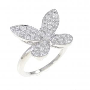 グラフ パヴェ バタフライ シルエット リング