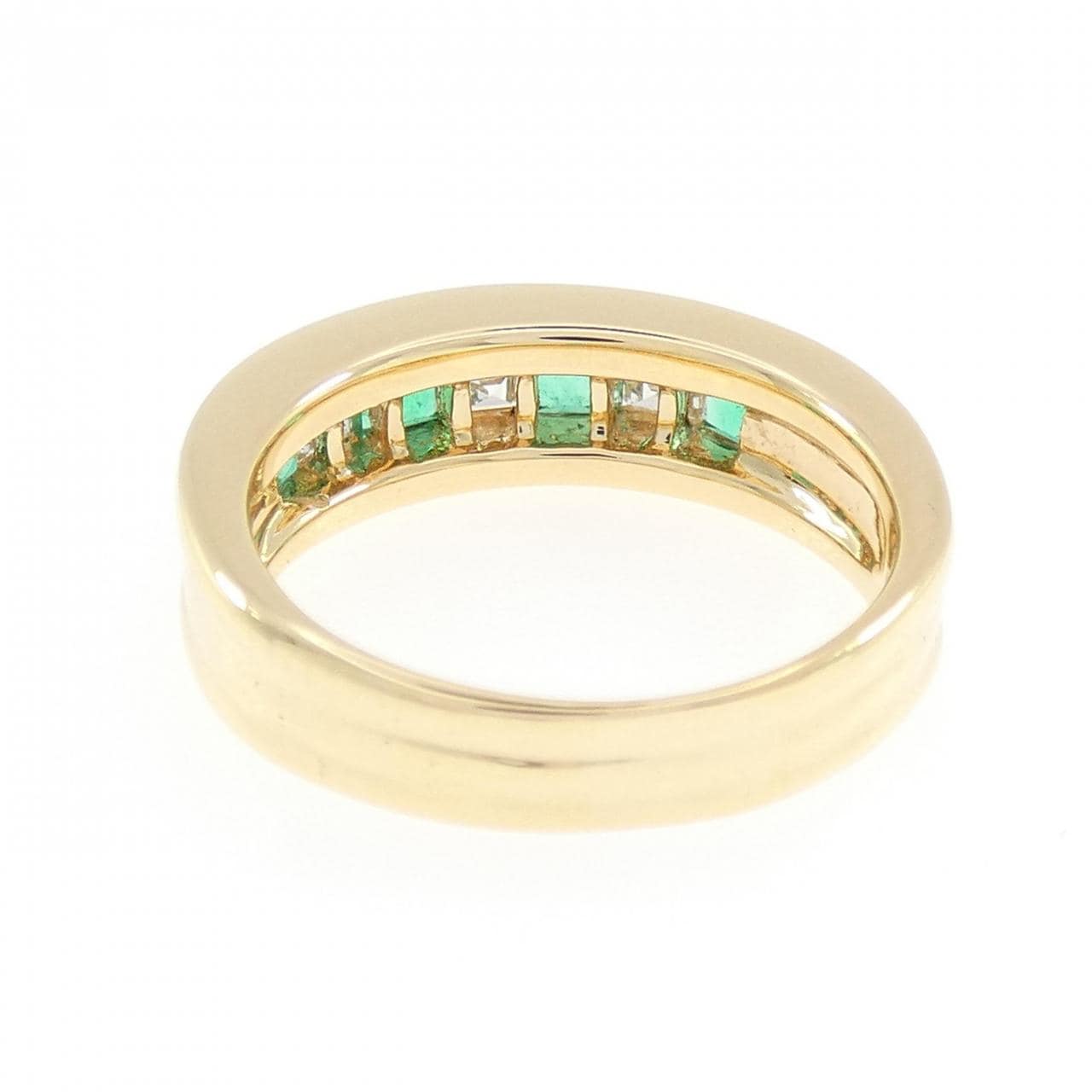 18KYG エメラルド リング 0.55CT