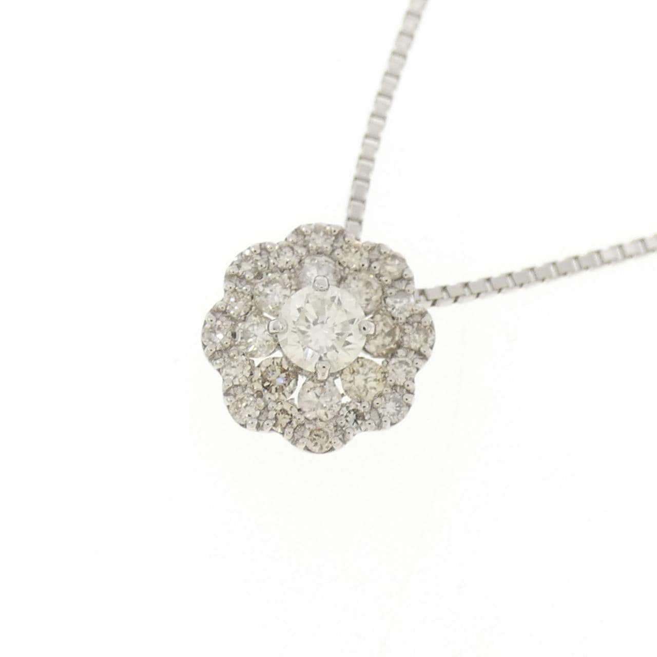 PT900/PT850 ダイヤモンド ネックレス 0.13CT