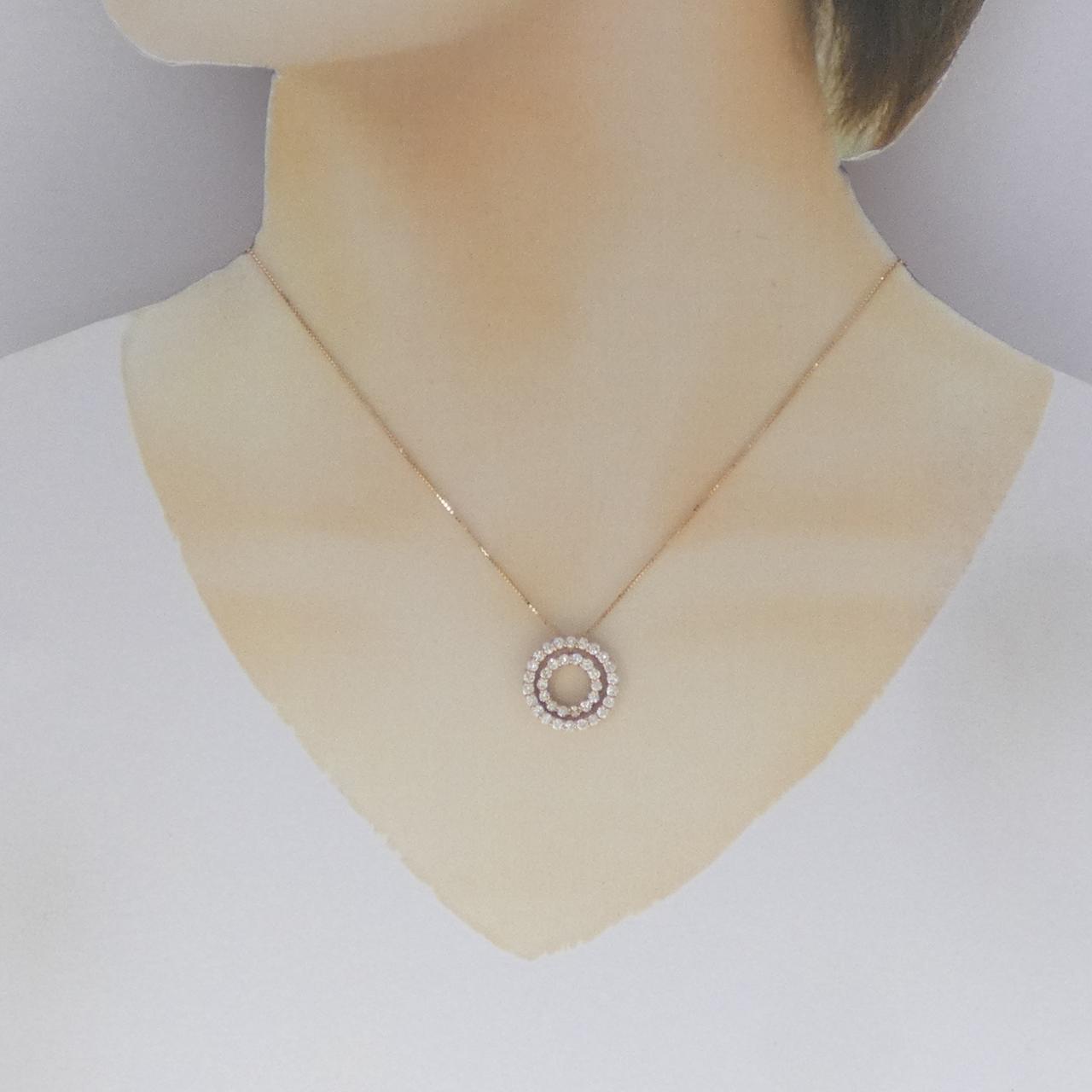 K18PG ダイヤモンド ネックレス 1.00CT