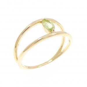 【新品】K18YG ペリドット リング