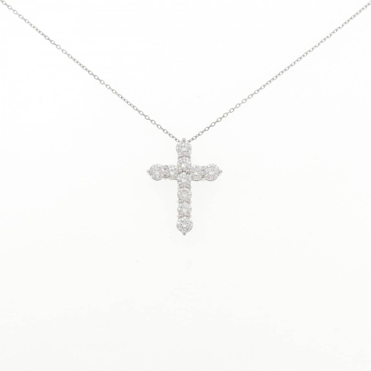 PT900/PT850 クロス ダイヤモンド ネックレス 1.00CT