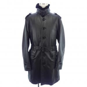 バーバリーブラックレーベル BURBERRY BLACK LABEL レザーコート