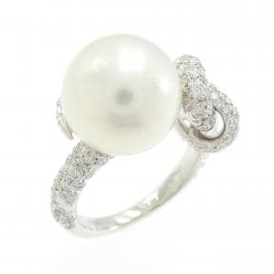 750WG 白蝶パール リング 12.3mm