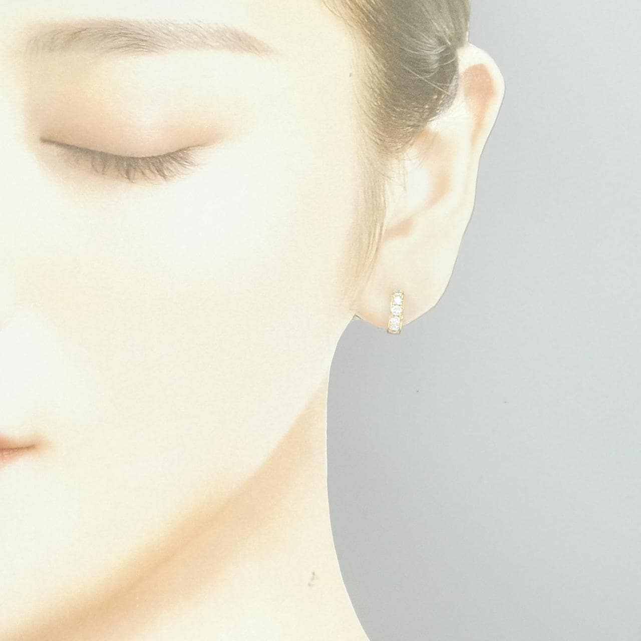 K18YG ダイヤモンド ピアス 0.474CT