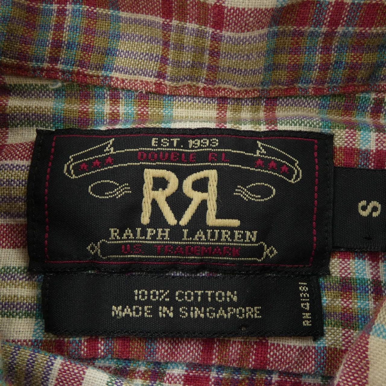 【ヴィンテージ】ダブルアールエル RRL S／Sシャツ