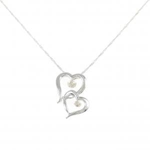 K18WG ハート ダイヤモンド ネックレス 0.30CT
