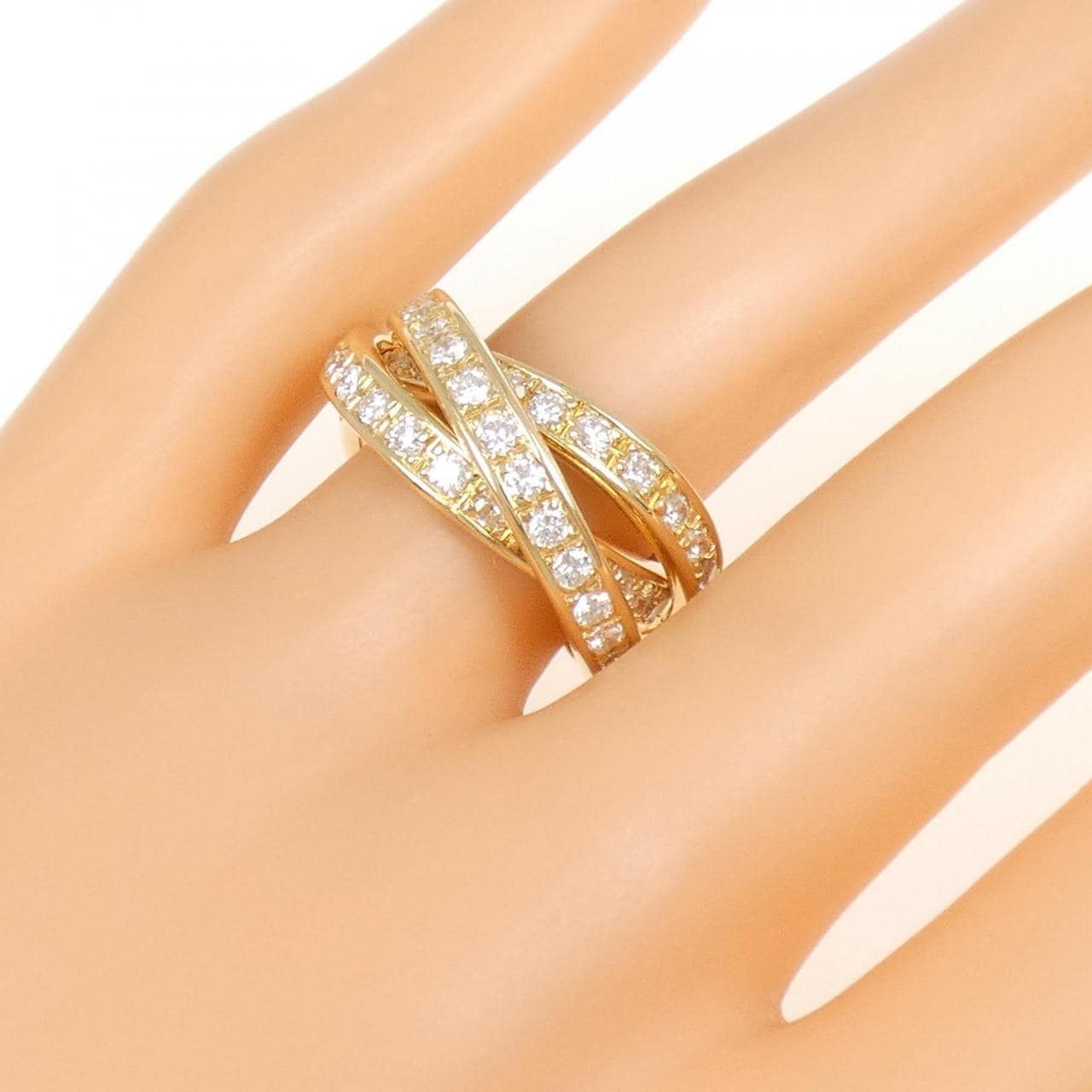 K18YG ダイヤモンド リング 2.36CT