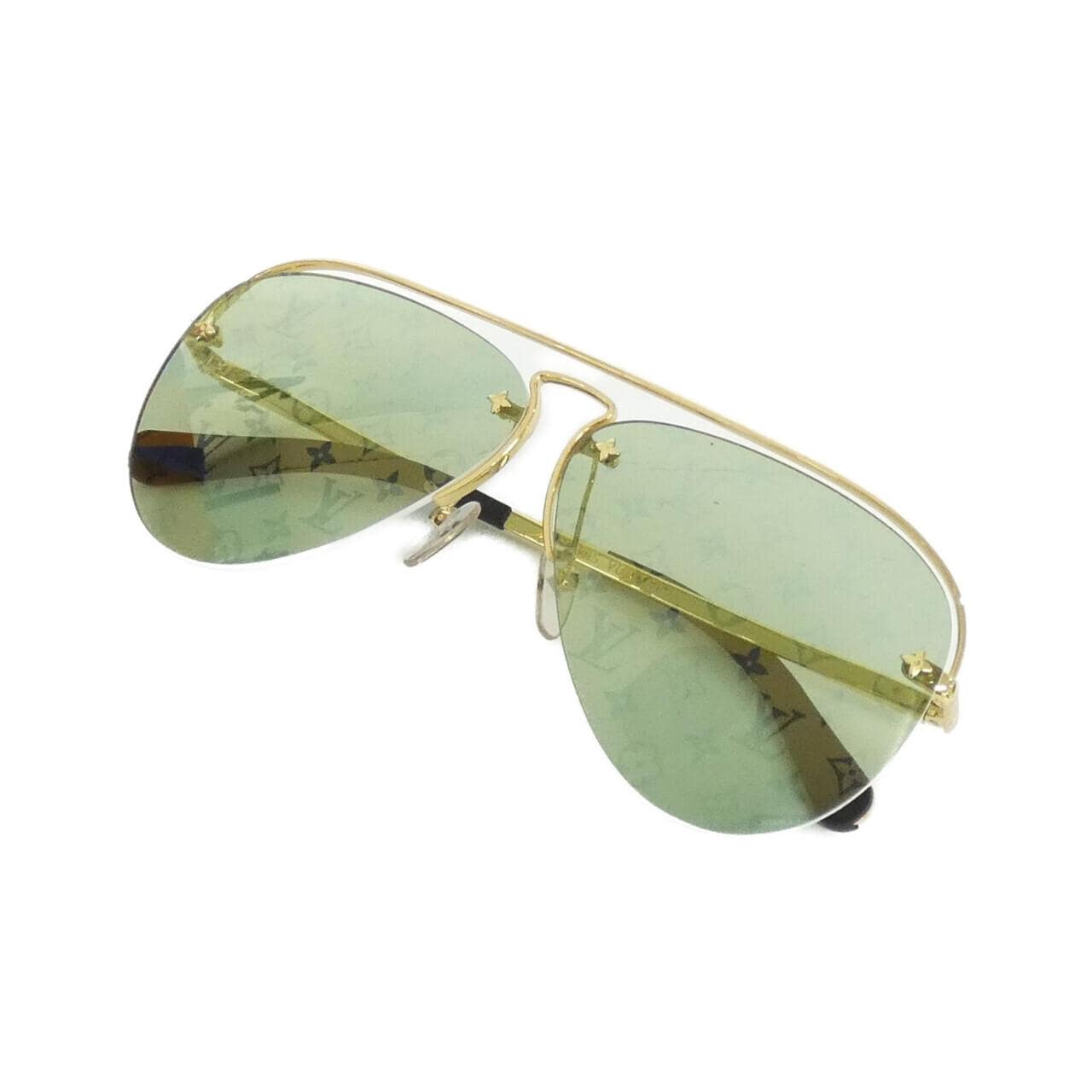 ルイヴィトン モノグラム レンズ ティアドロップ Z1179E サングラス