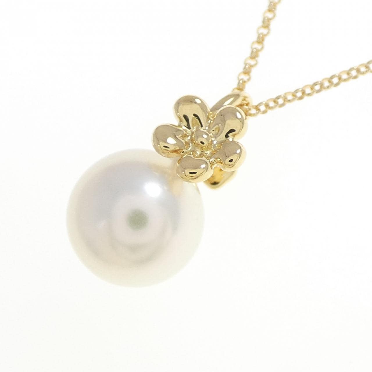 タサキ フラワー×バタフライ アコヤパール ネックレス 8.8mm