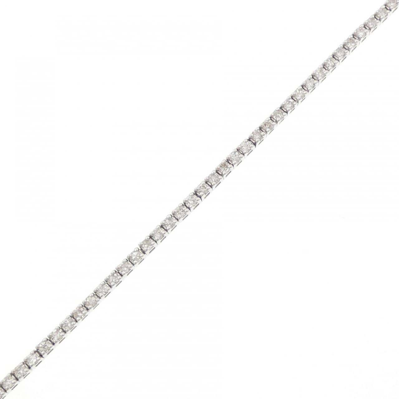 K18WG ダイヤモンド ブレスレット 1.00CT