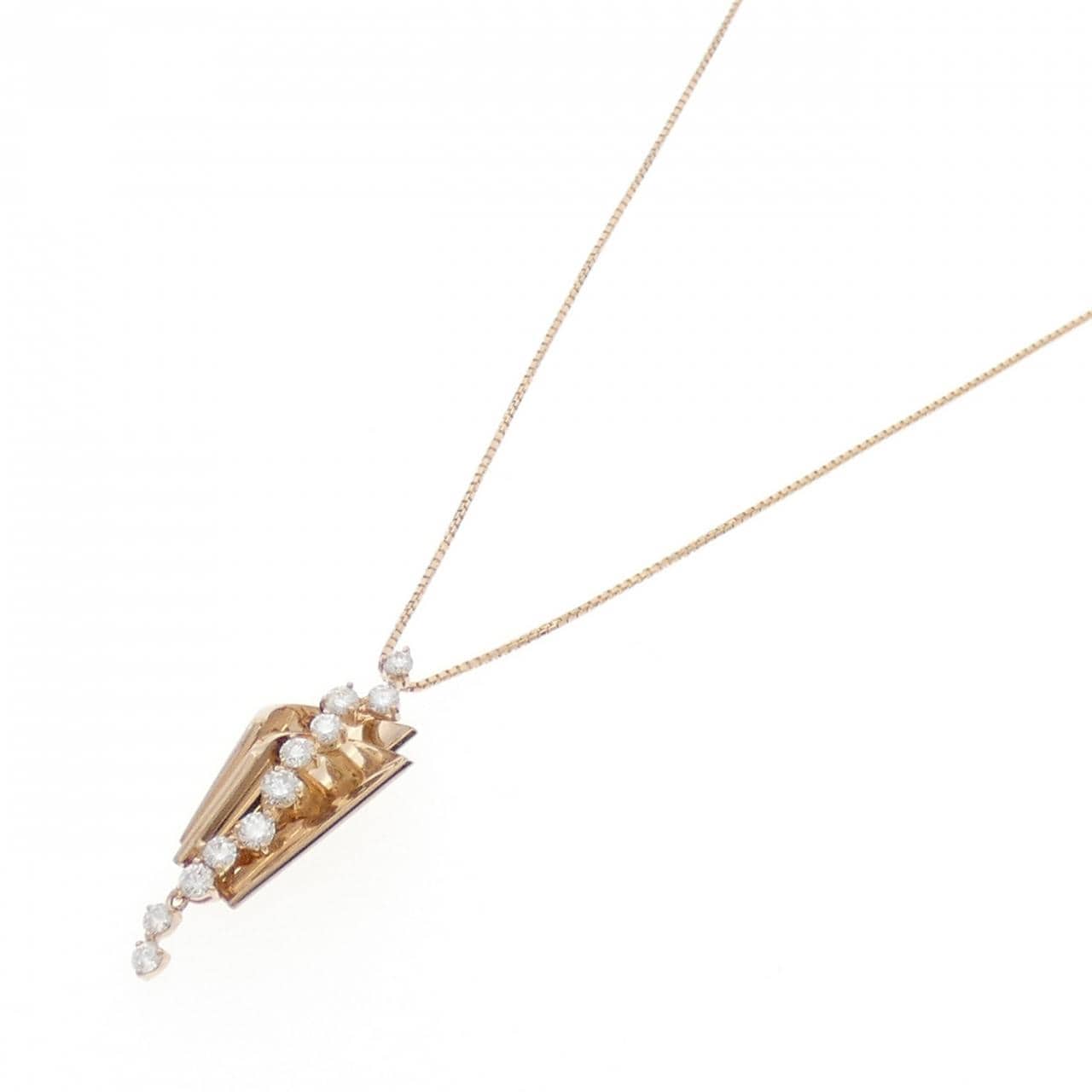 K18PG ダイヤモンド ネックレス 0.60CT