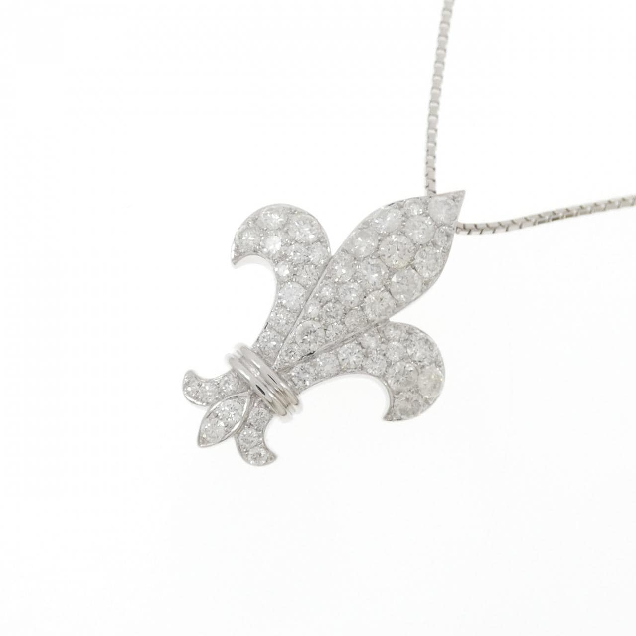 K18WG ダイヤモンド ネックレス 1.82CT
