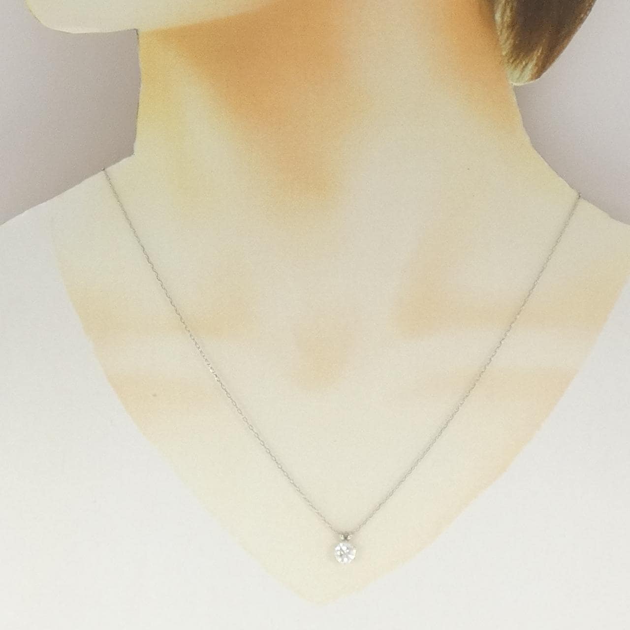 PT900/PT850 ダイヤモンド ネックレス 0.721CT I SI2 Fair