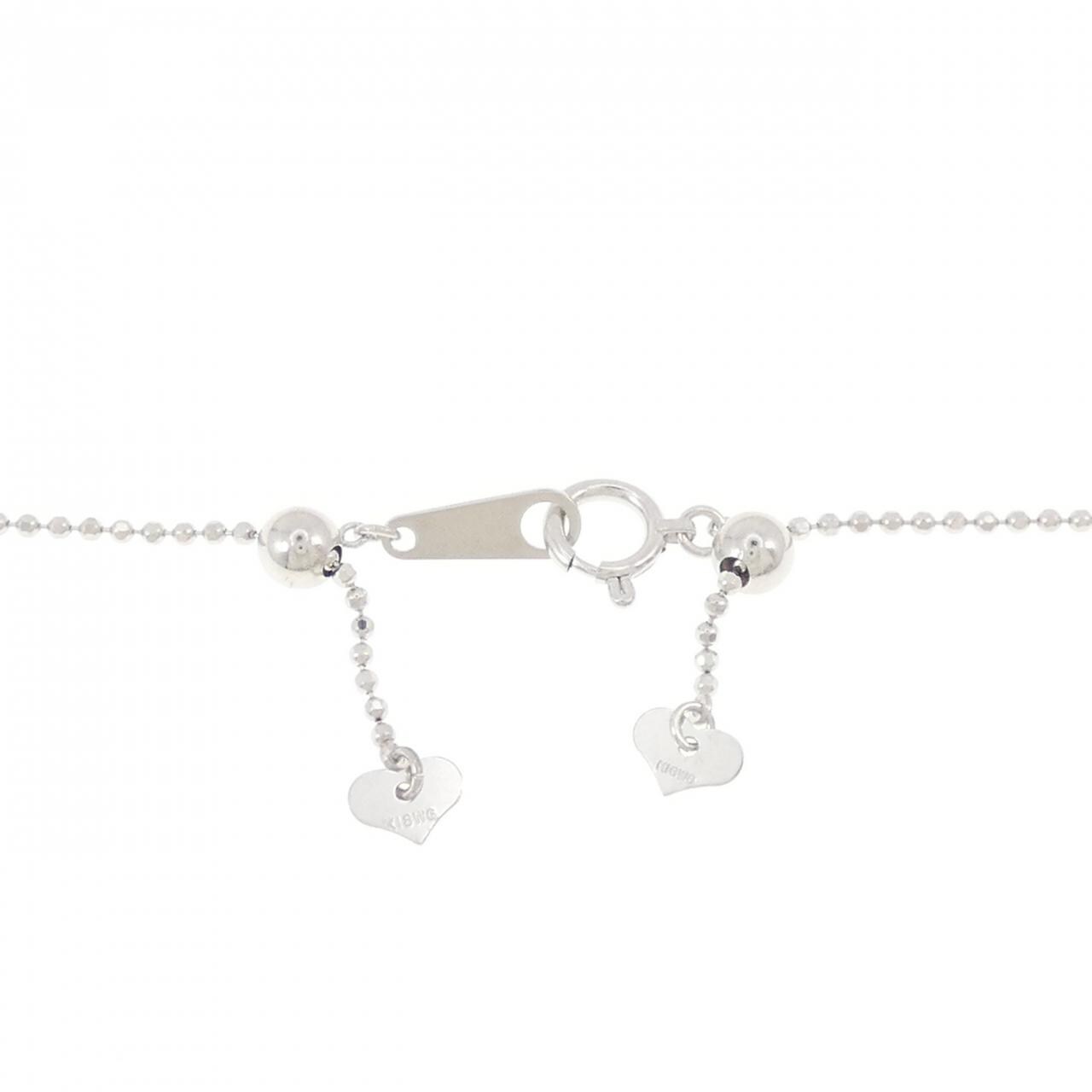 K18WG ダイヤモンド ネックレス 0.06CT