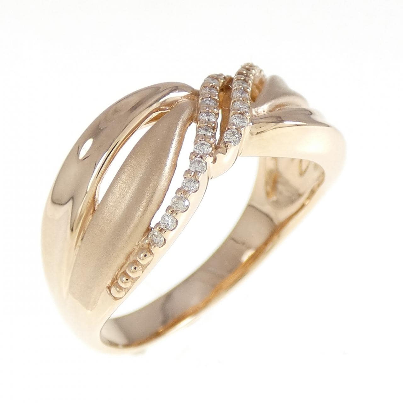 K18PG ダイヤモンド リング 0.12CT