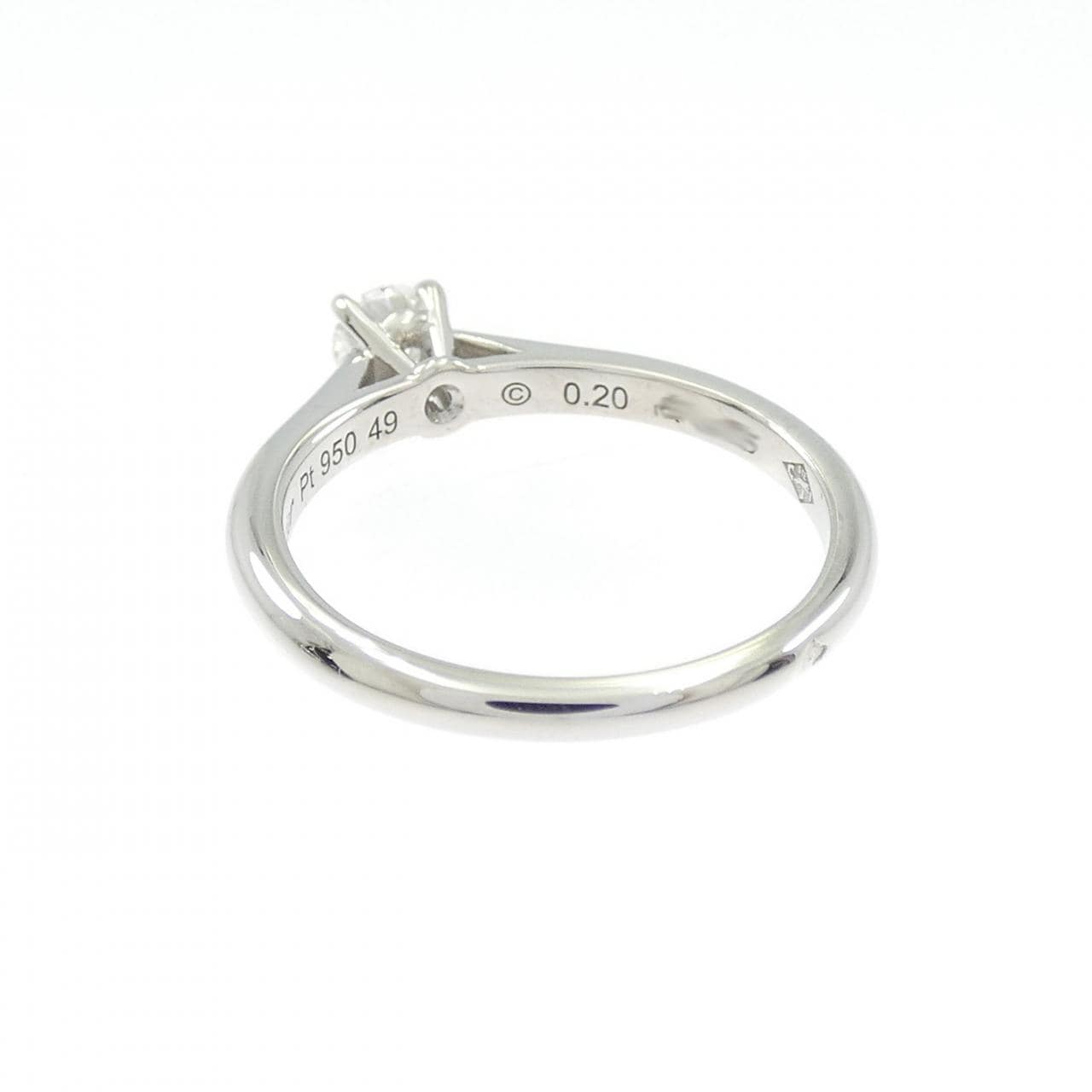 カルティエ 1895 ソリテール リング 0.20CT F VVS1 EXT