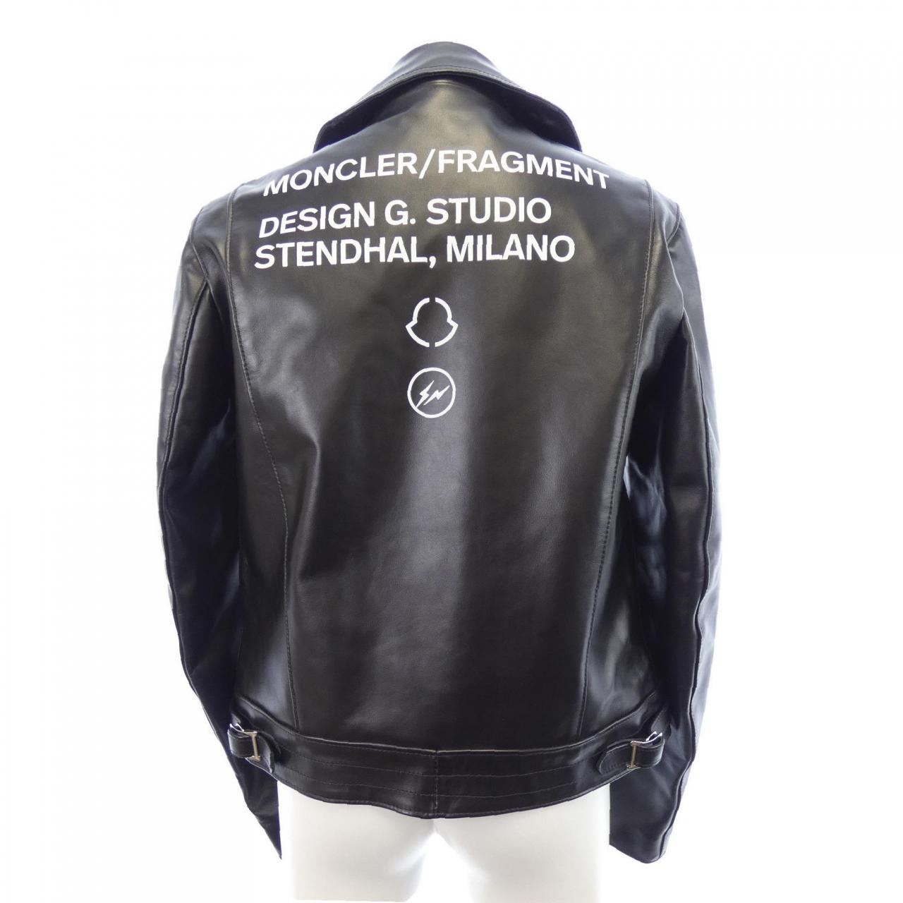 モンクレール ジーニアス MONCLER GENIUS DWAYNE レザーライダースジャケット