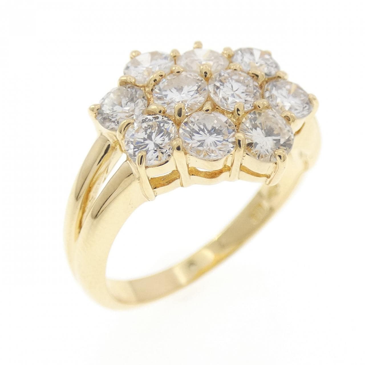 K18YG ダイヤモンド リング 1.20CT