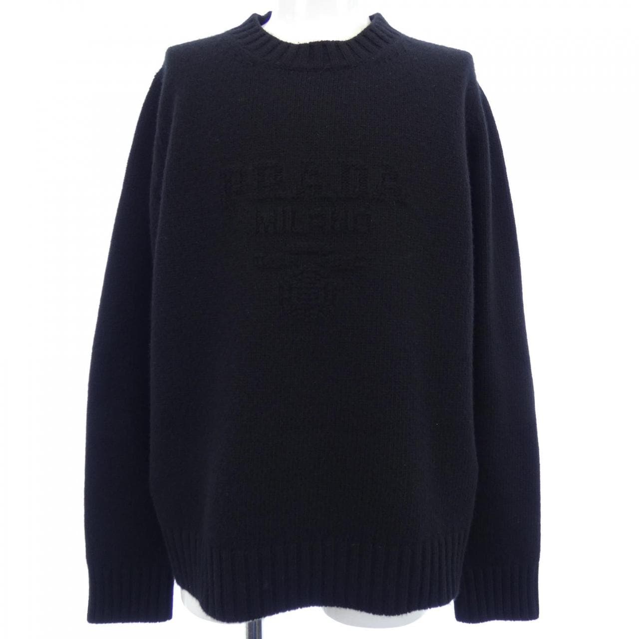 プラダ PRADA ウールxカシミヤ クルーネック セーター UMB645 S232 13HI ニット